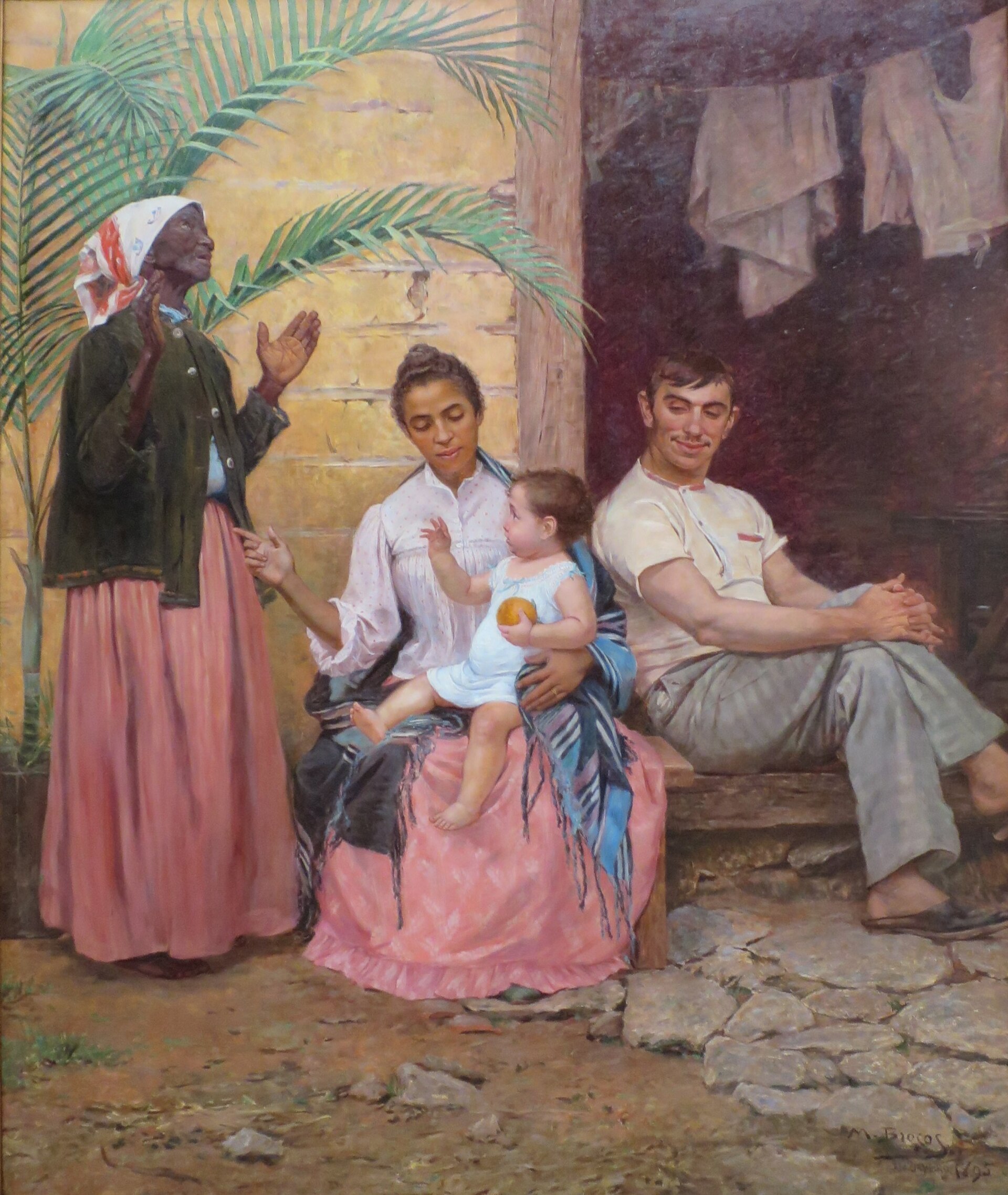 Imagem de referência de A Redenção de Cam, descrito nos dados abertos como pintura racialista do XIX