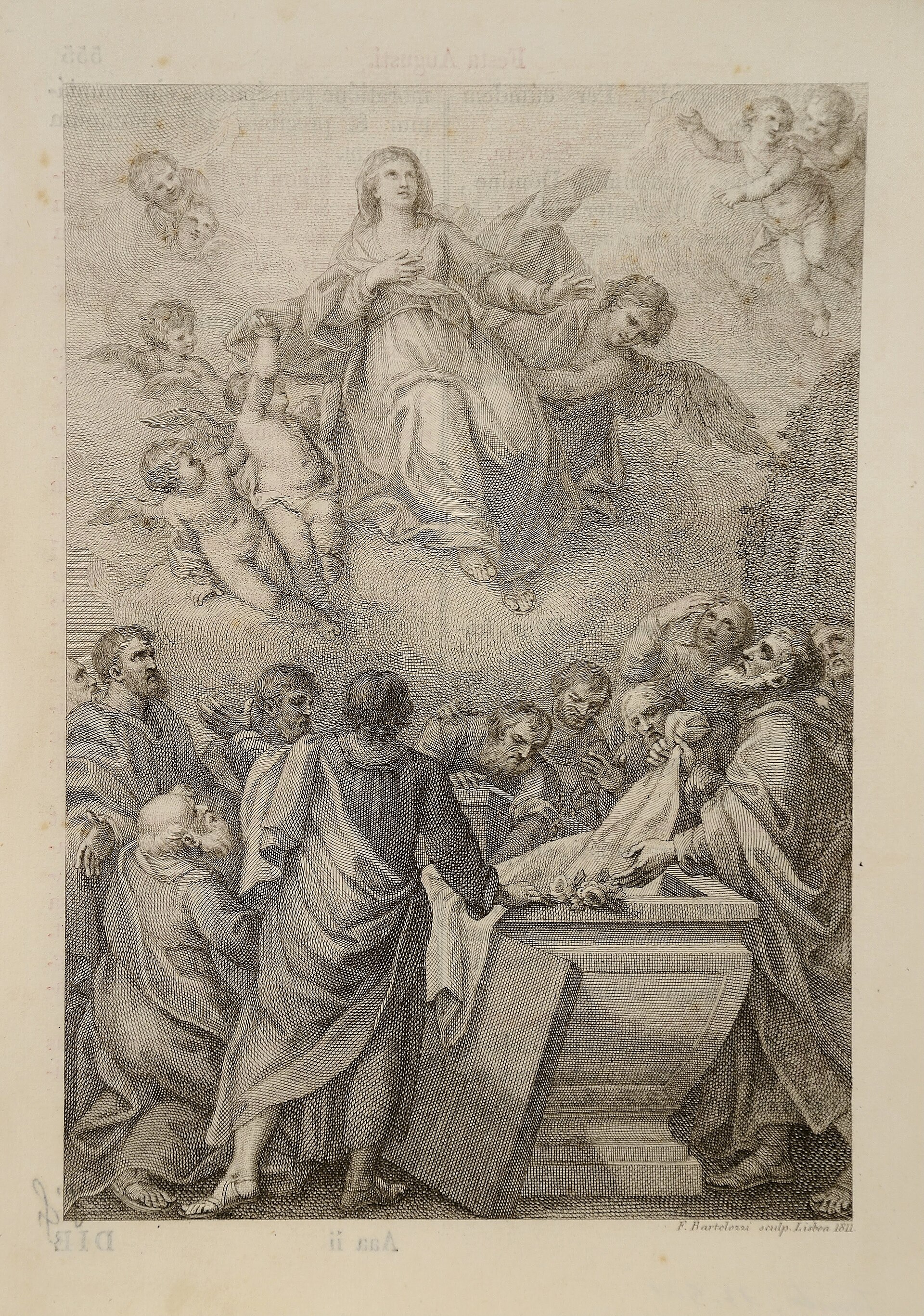 Imagem de referência de A Assunção da Virgem, descrito nos dados abertos como pintura de Nicolas Poussin