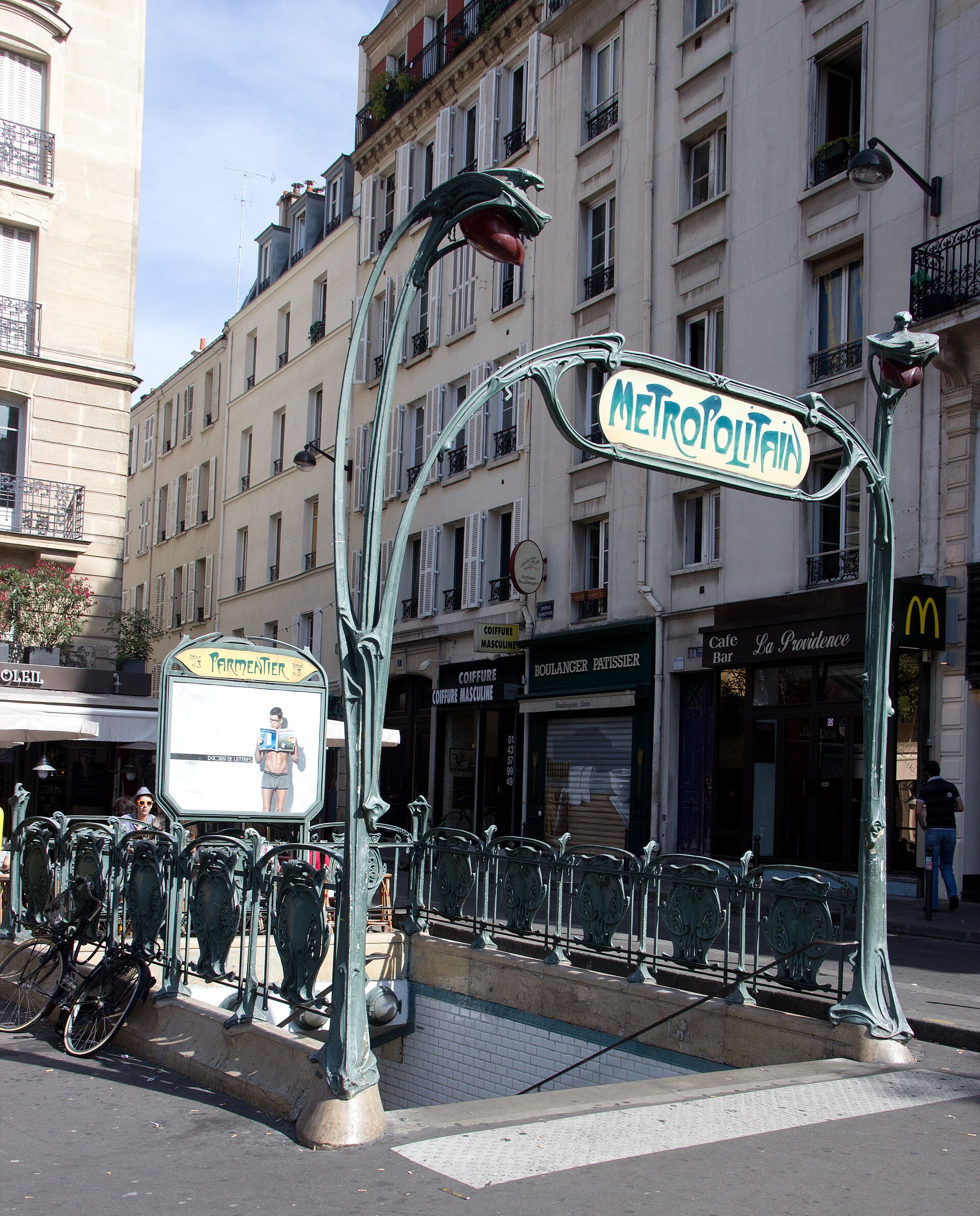 Imagem de referência de Parmentier, descrito nos dados abertos como estação do Metropolitano de Paris