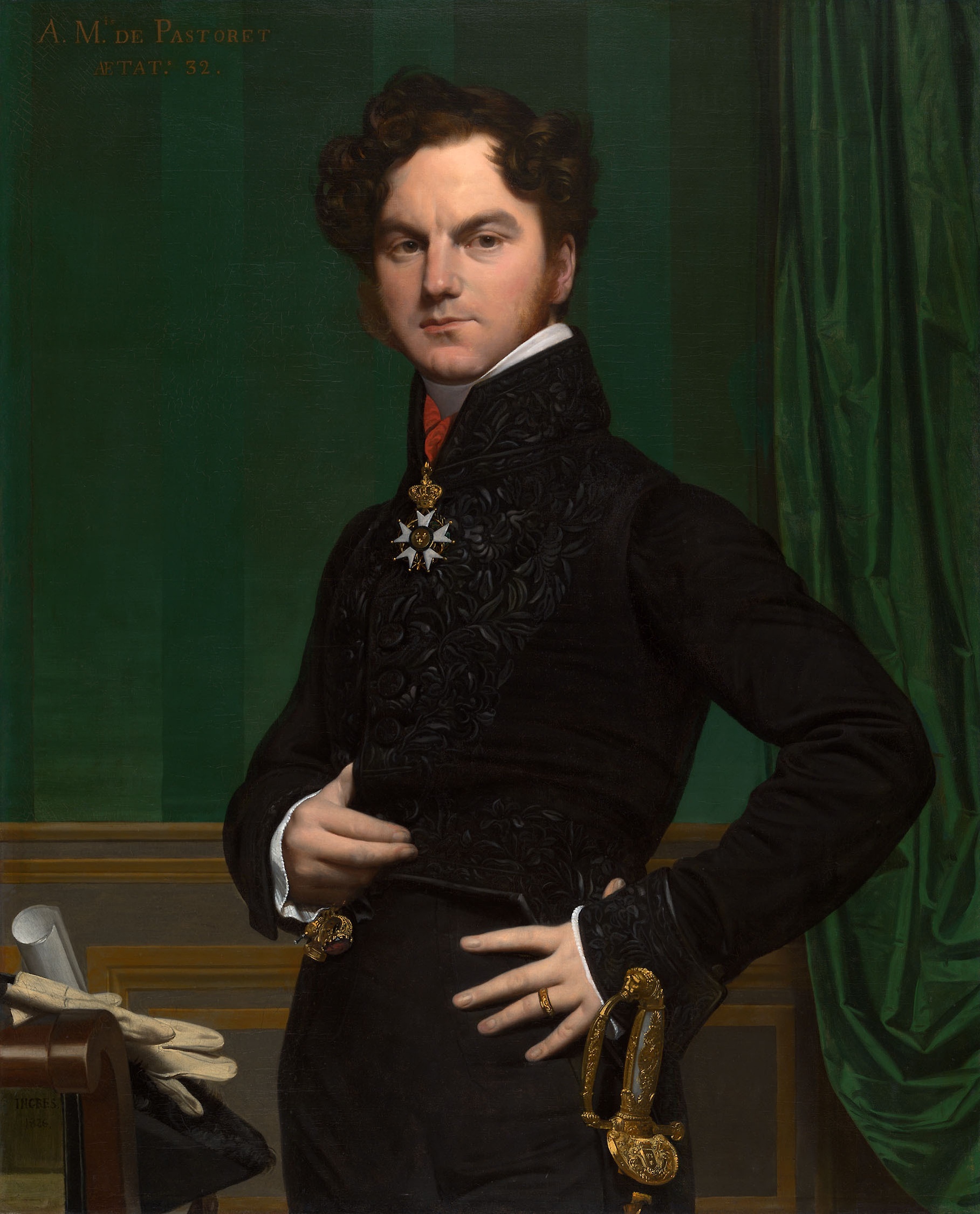 Imagem de referência de Amédée-David, o Conde de Pastoret, descrito nos dados abertos como pintura de Jean-Auguste Dominique Ingres