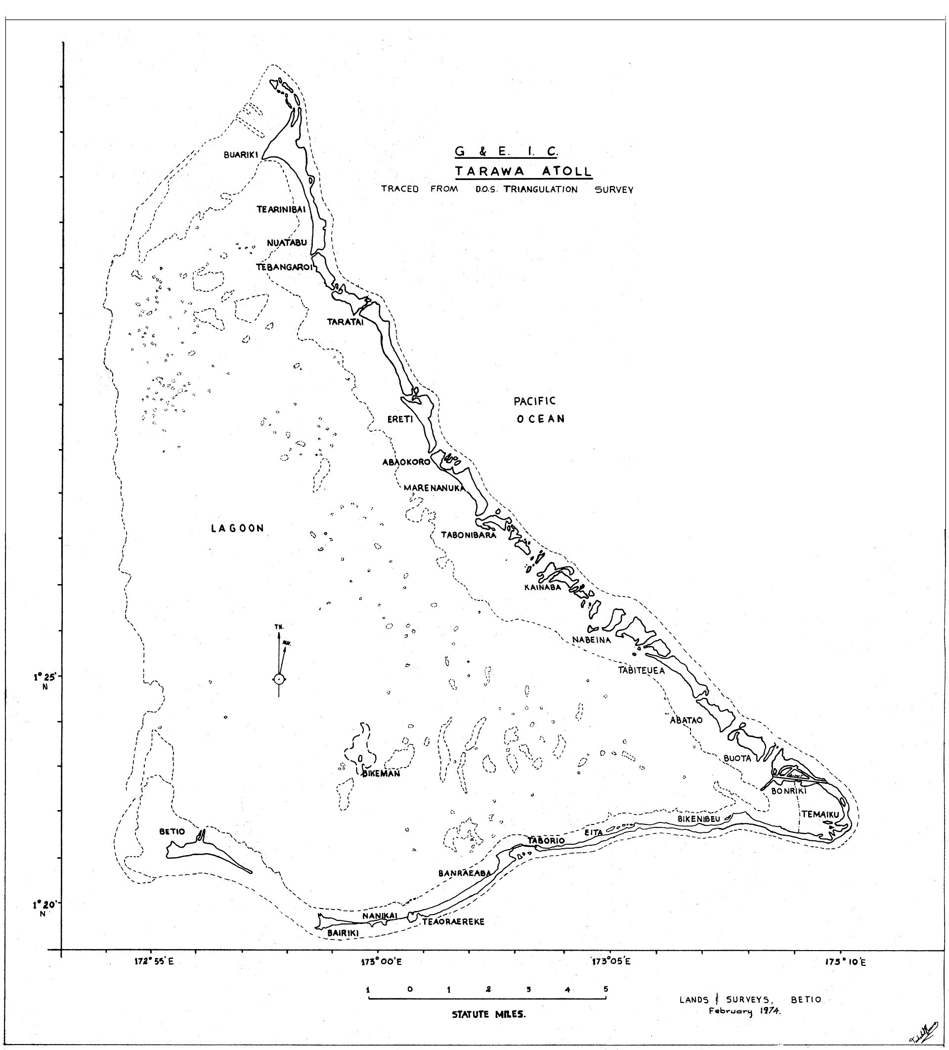 Imagem de referência relacionada a Tarawa, item descrito como atol e capital de Kiribati
