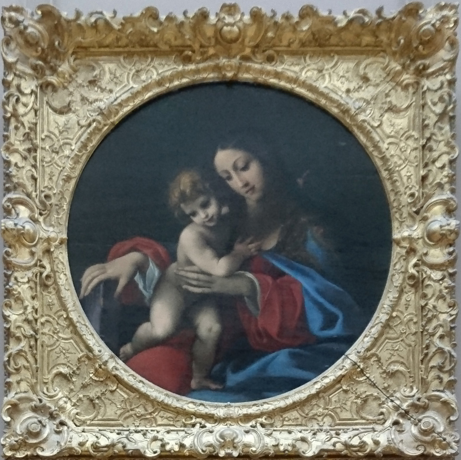 Imagem de referência de A Virgem com o Menino, descrito nos dados abertos como pintura de Ludovico Carracci