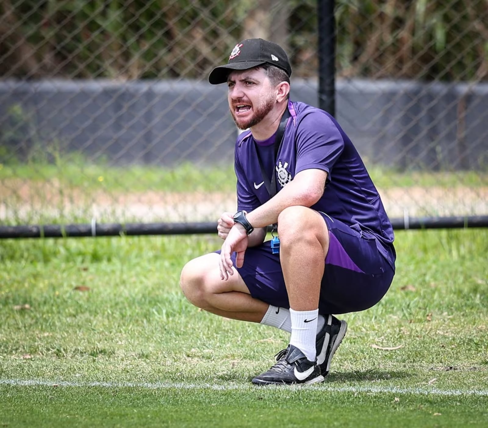 William Batista, treinador da equipe sub-20 do Corinthians Reprodução/Corinthians