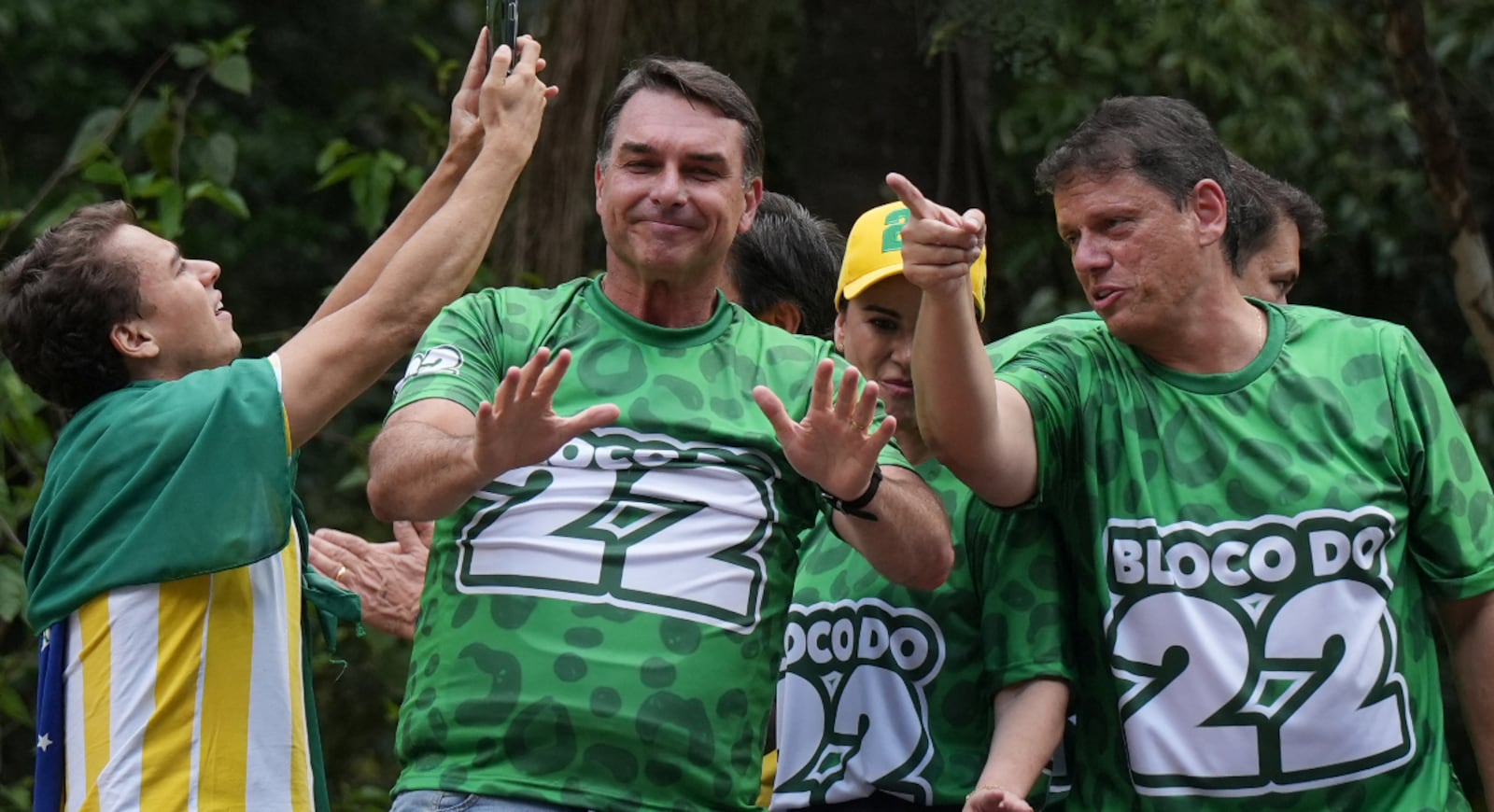 Flávio Bolsonaro decidiu não reconhecer resultado da eleição após conversa com Nikolas Ferreira e Tarcísio de Freitas REUTERS/Alexandre Meneghini — 18.10.2026