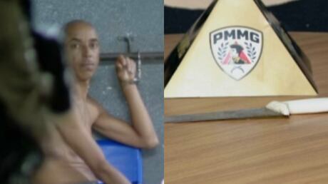 Menina de 11 anos liga para a PM e salva mãe ameaçada com facão pelo pai na Grande BH