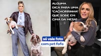 Ana Hickmann desafia internautas: ‘Cite uma regra que seu cachorro impôs na sua casa e todos seguem’