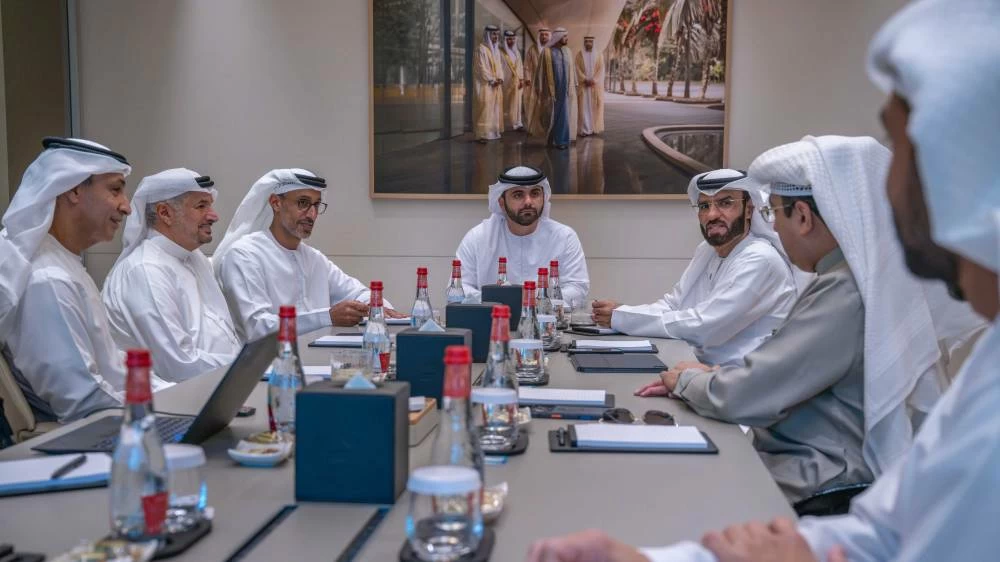 Sheikh Mansour bin Mohammed bin Rashid Al Maktoum chairs Dubai Sports Council Board meeting.