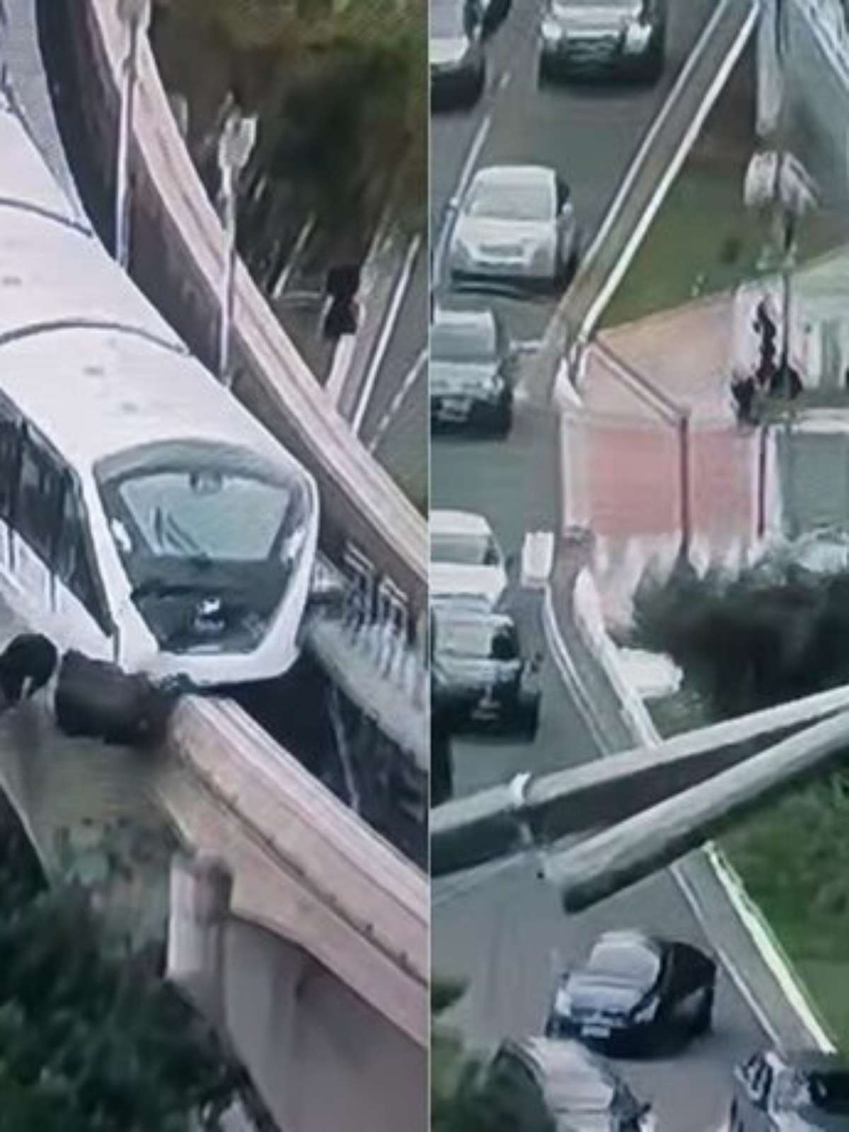VÍDEO: Guindaste cai nos trilhos do monotrilho e atinge trem da Linha 15-Prata em SP